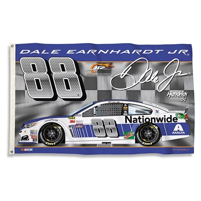 2017 Dale Earnhardt Jr #88 Nationwide Ins 3'x5' Double Sided Flag