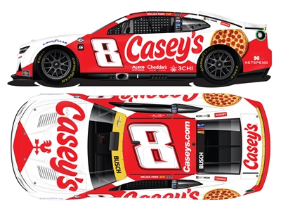 **PREORDER** 2023 Kyle Busch #8 Casey's General Stores  1:24 Scale HO Color Chrome