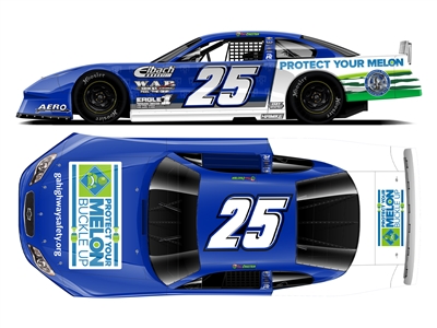 ***PREORDER*** 2024 Ross Chastain #25 Protect Your Melon Late Model Stock Car 1/24 HO